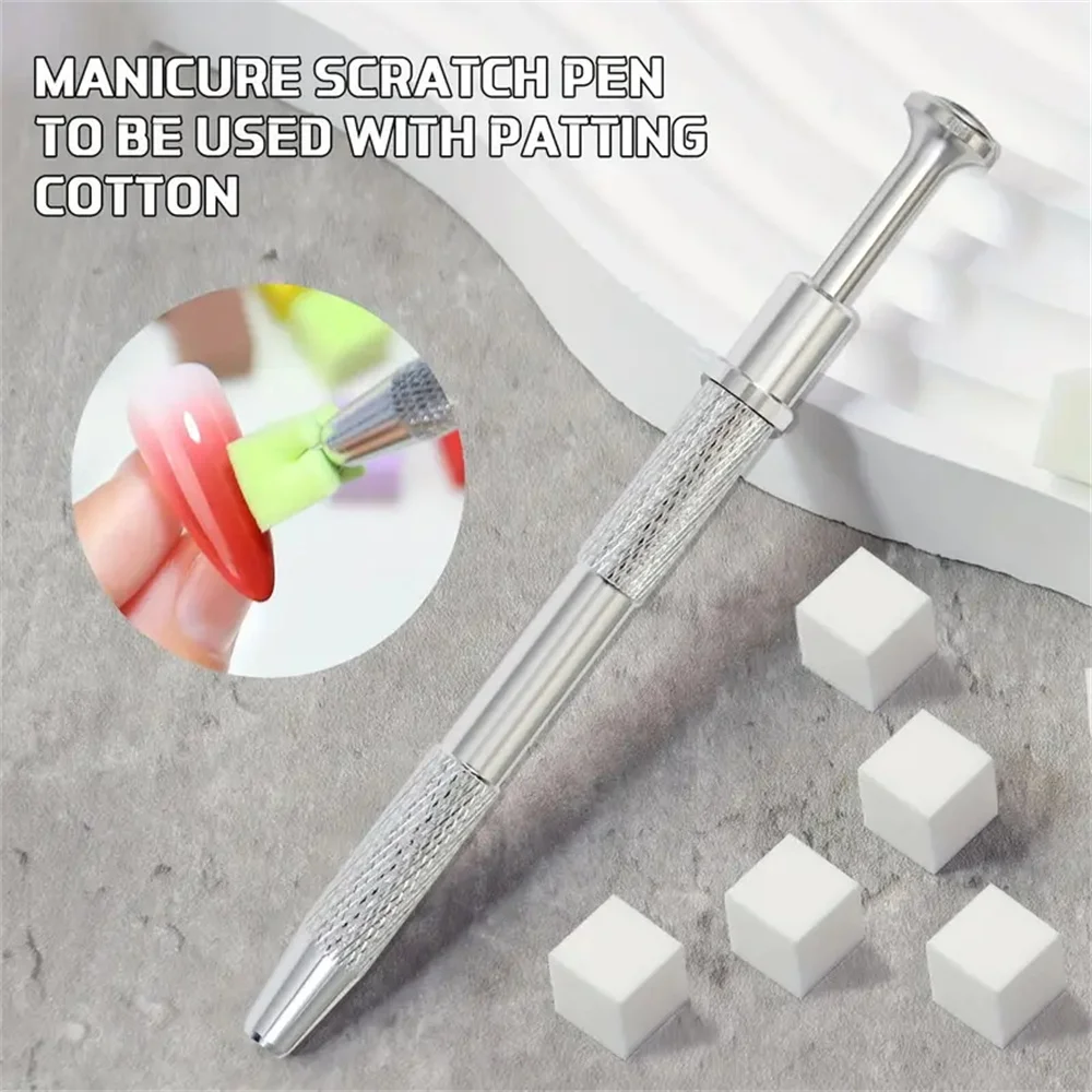 100pcs Nail Art Sponge Set Manicure DIY Creative Nail Sponge Gripper Tool  Sponge Gradient Nail Art Tools Manicure Accessories 6