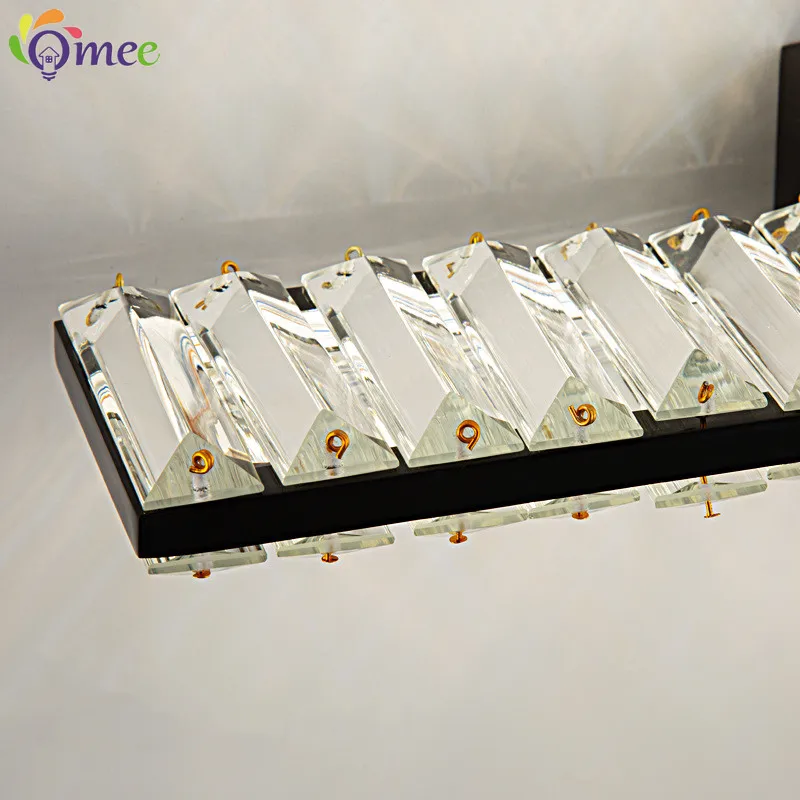 Crystal Mirror Front Wall Lamps LED Fashion Simple Bathroom Indoor Wall Light Painting Front Lighting Home Decoration Luminary