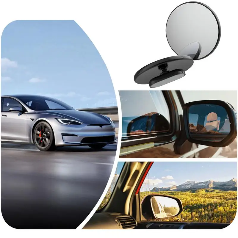 Blind Spot Mirror 2pcs Car Convex Mirrors Fish Eye Shapes Side By Side High-Definition Rear View Blindspot Mirrors for Car
