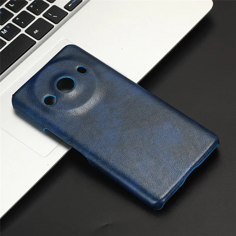 PU Leather Hard Matte Back Cover for Smartphone - Premium Protector Case