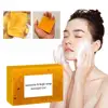 100g Turmeric Hand Made Soap, Lemon Kojic Acid Soap, Shower and Facial Soap  Deep Cleaning For Face Body Skin Care 2
