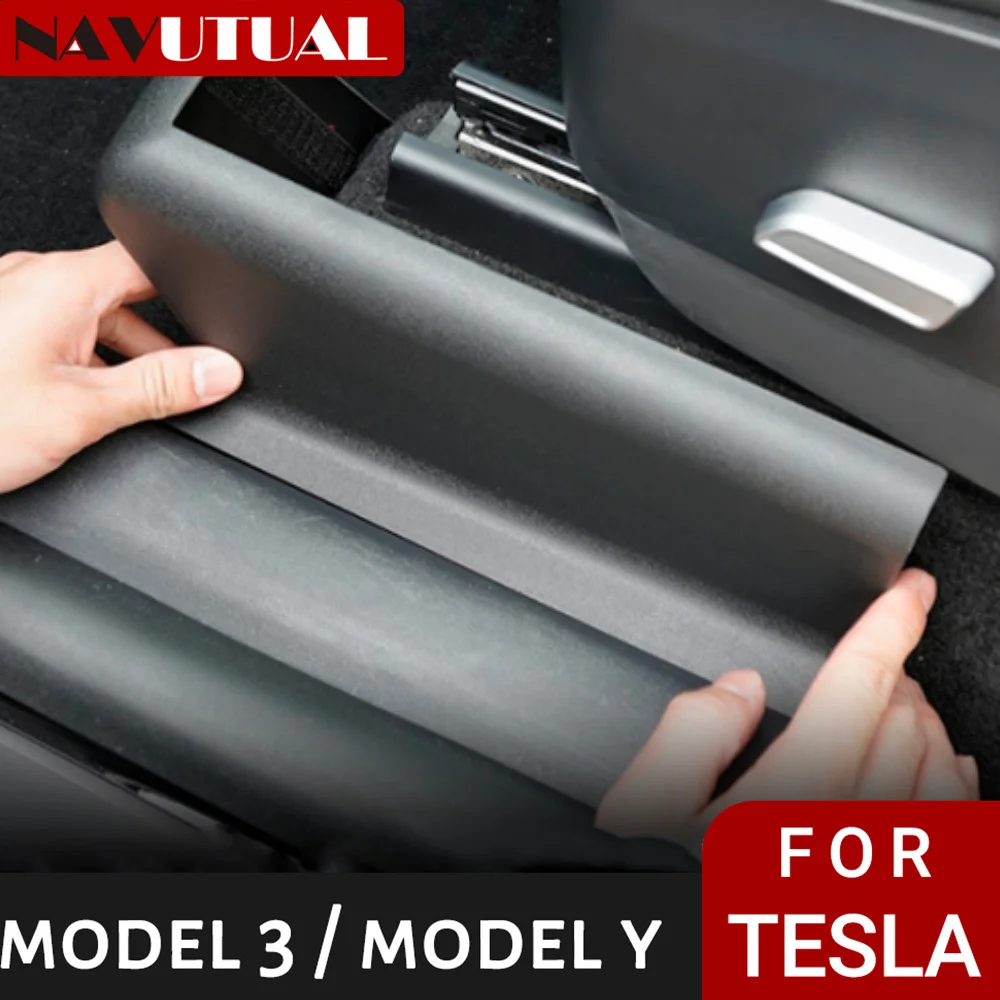 

NAVUTUAL Seat Bottom Wheel Anti-Kick Protection Suitable For Tesla Model Y Accessories 2023 2019-2023 Interior Modification