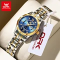 Woman Gold Blue