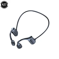 Wireless Bluetooth Sports Stereo Headset - Bone Conduction Audio, Waterproof with Microphone (Black)