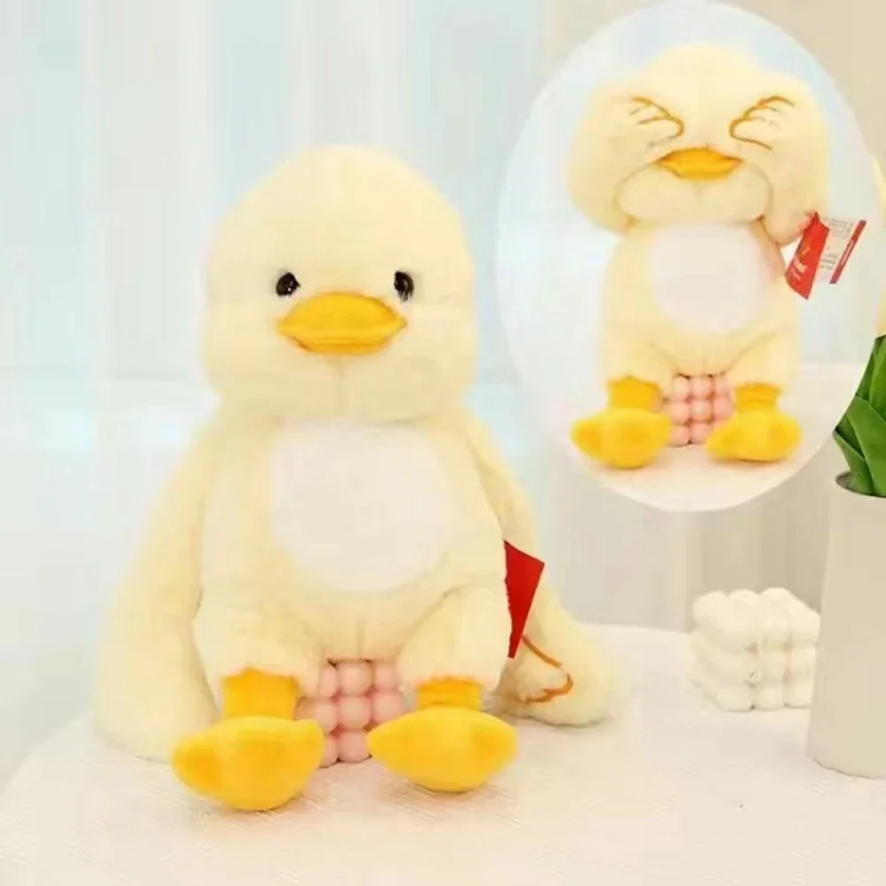 thumbnail image 1 of Peluche de 35 cm, bonito y divertido gato, rana, dinosaurio, Shiba Inu, conejo, mono, pato, para niños, amigos, muñeco de decoración con almohada, 1 of 5