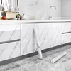 Wall Adhesive Wallpaper Width 80cm Waterproof Oil Proof Foil Marble Decor Sticker Kitchen Bathroom Renovation Decorative Paper 6