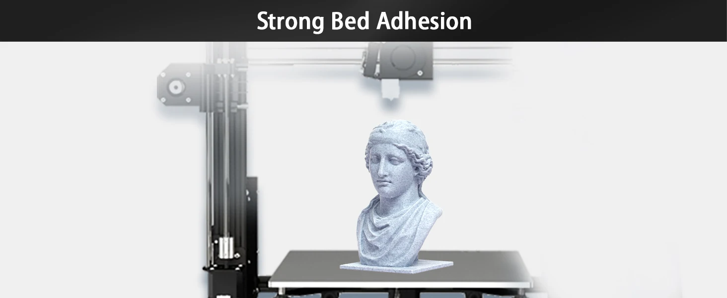 ERYONE 10KG Marmor PLA 3D-Drucker Filament 1,75mm, Naturstein-Effekt Filament, Matt-Finish 1kg Spule – Detail 4