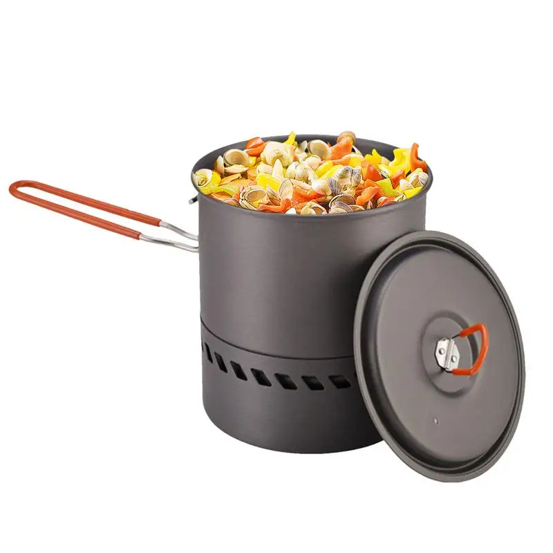 

Camping Hot Pot Outdoor Pot Picnic Cooker Camping Pot, Self-driving Tour Cooking Artifact Hot Pot Single Pot Energy-saving box