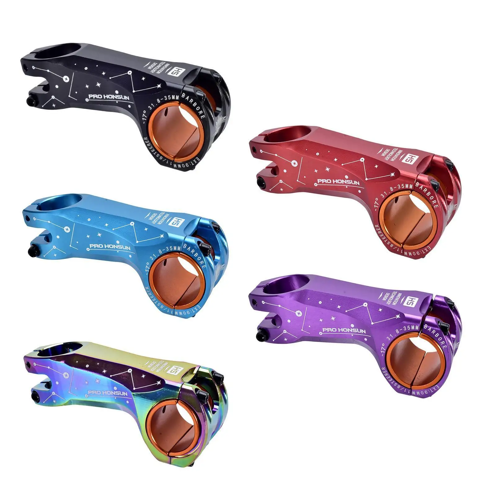 MTB 스템 산악 자전거 핸들 바 스템, 스템-17 도 31.8, 90mm