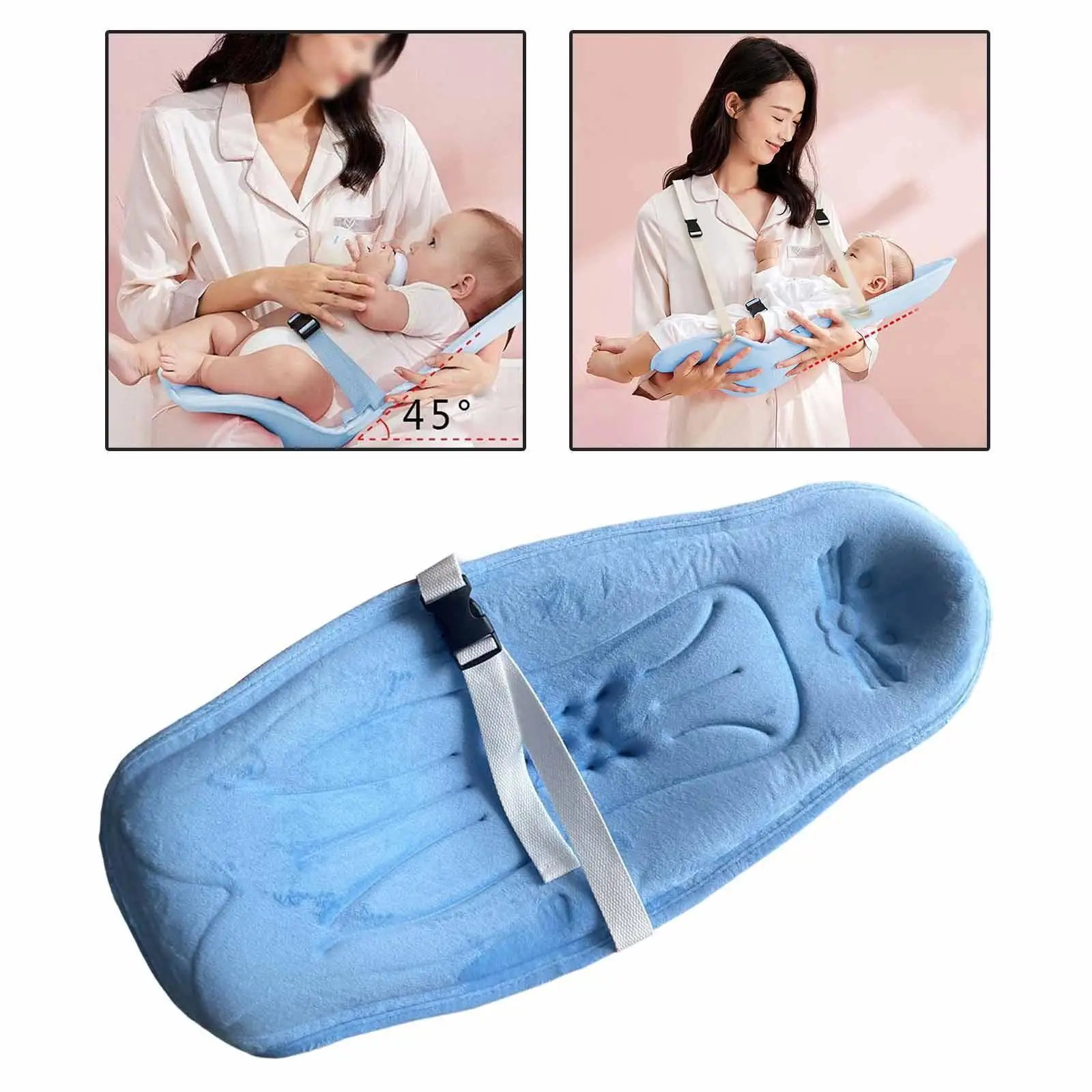 Portable Baby Holding Artifact Front Hold Strap Breathable for Boys Blue