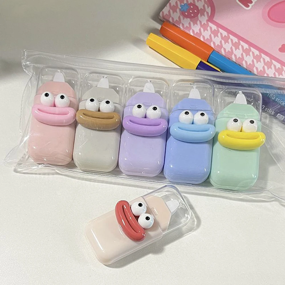 6pcs/set Cartoon Mini Portable Correction Tape