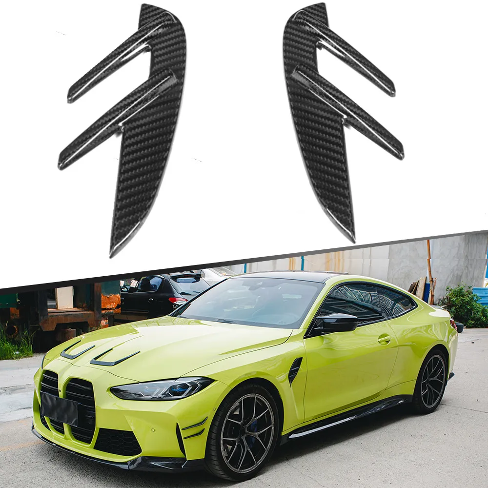 Prese D'Aria Per Parafanghi Laterali In Fibra Di Carbonio A Secco Tipo Oem Per Bmw M4 G82 G83 M3 G80 Cs Modello Di Auto Da Competizione Per Bmw G82 M4