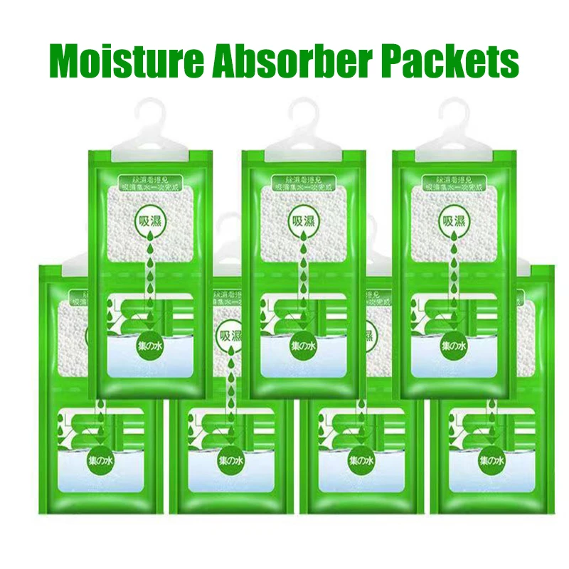 Moisture Absorbers Bags Dehumidification Desiccant Hanging Closet Dehumidifier Bags Moisture-Absorbing Wardrobe Anti Damp Mildew