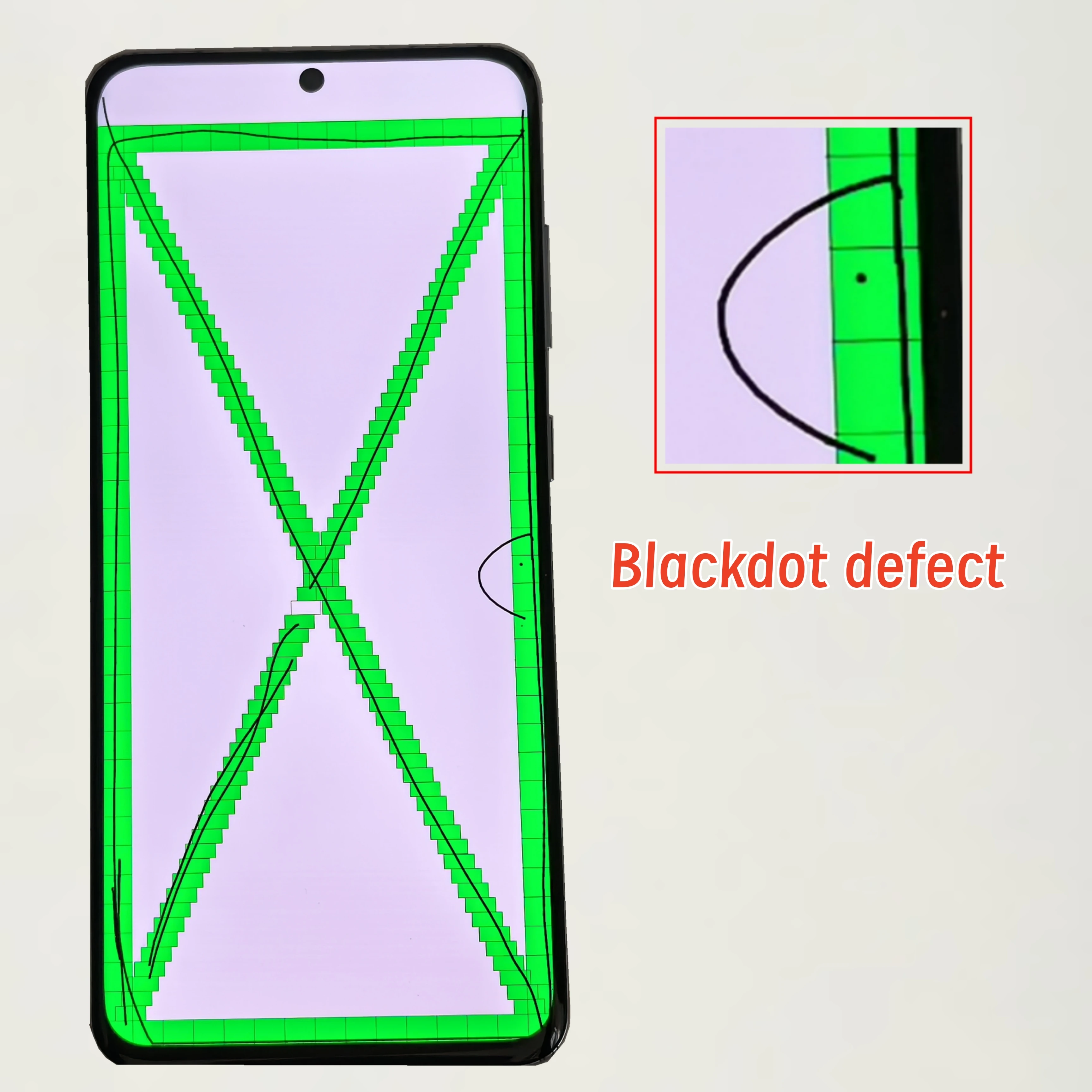 Schermo S20 da 6.2 Pollici The Burning Shadow Blackdot per Samsung Galaxy S20 G980 G980F G980F/DS G981V G981F/G981F/DS LCD, Cornice 4G/5G - immagine 6