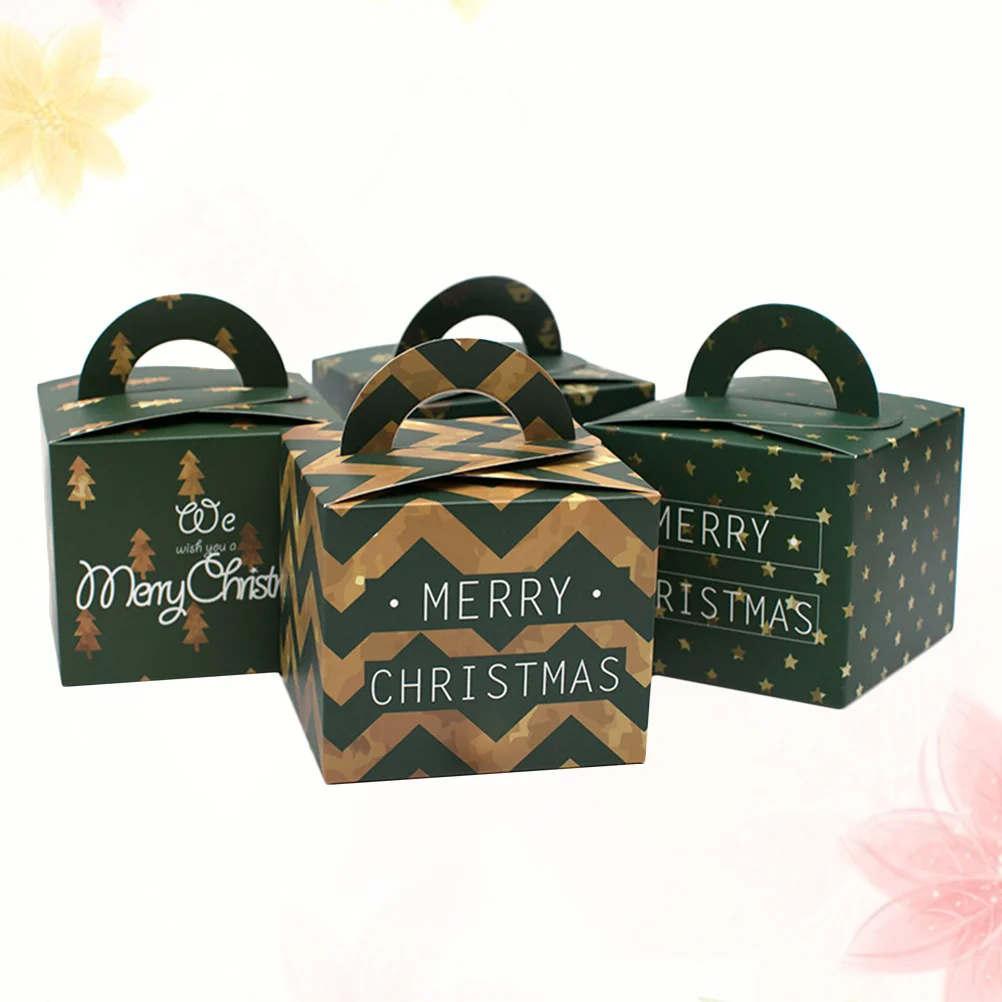 

Kichvoe Christmas Cookie Boxes Gable Gift Boxes Xmas Party Favor Boxes Paper Treat Containers