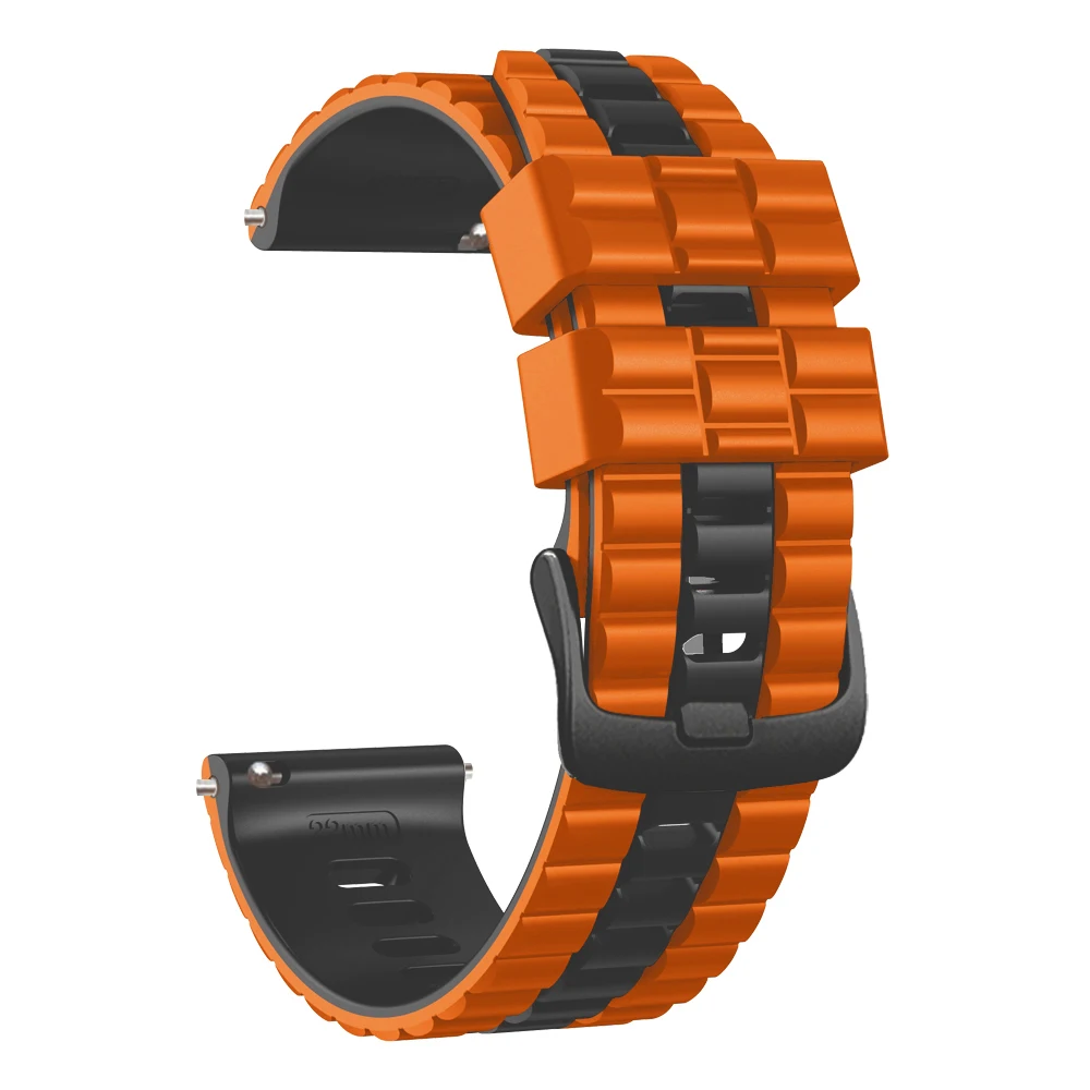 Versatile 22mm Silicone Watch Band - Stylish Strap