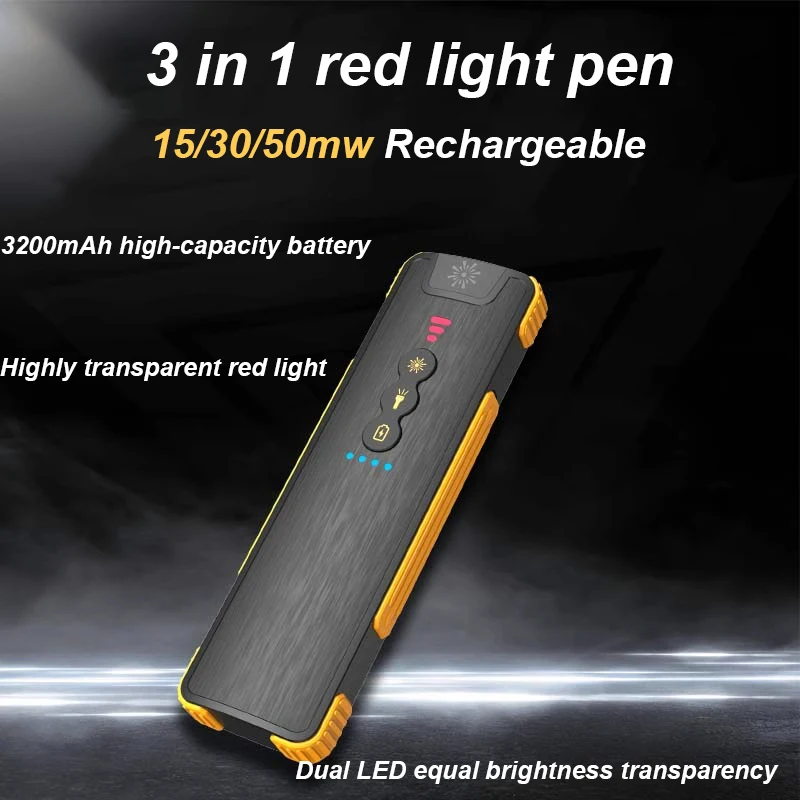 Testeur Fibre Optique VFL Rechargeable 15/30/50mW Localisateur Défauts Batterie Lithium