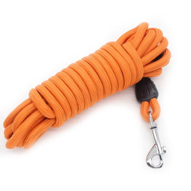 5M/10M/15M Long Rope Training Dog Leash- Heavy Duty Nylon Recall Agility Training Dogs Lead Leash For Medium Large Dog Leash 4
