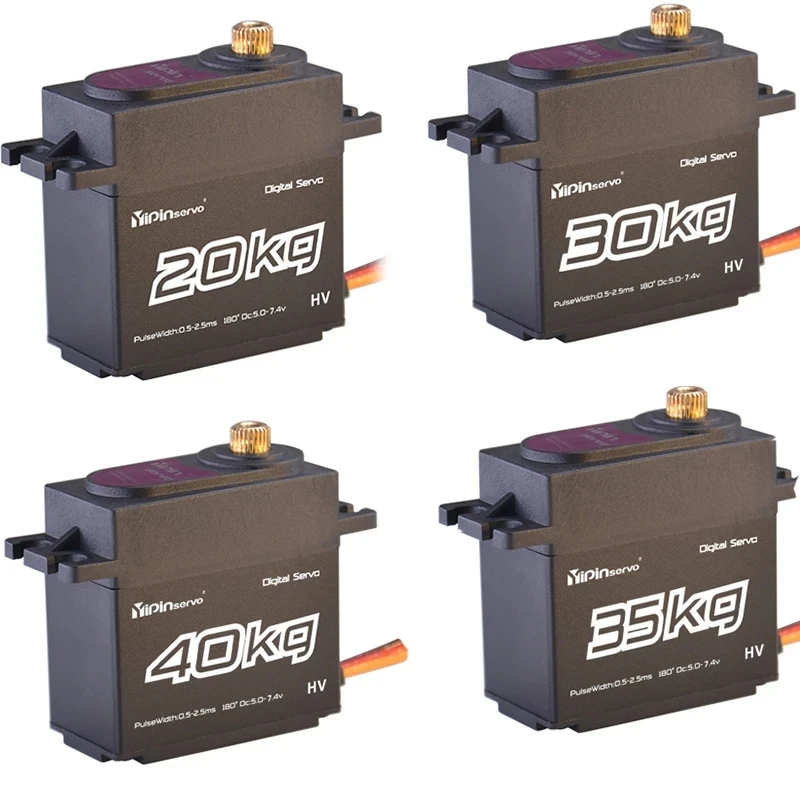 

Yipinservo 20 кг 30 кг 35 кг 40 кг Torgue цифровой сервопривод, металлический редукторный двигатель 25T Arm для 1/10 RC радио гусеничный автомобиль вертолет самолет