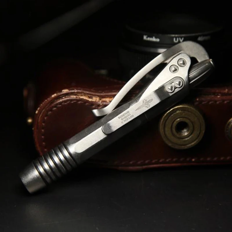 Microtech-男性用チタン合金サイフォンペン,多機能,キャンプ