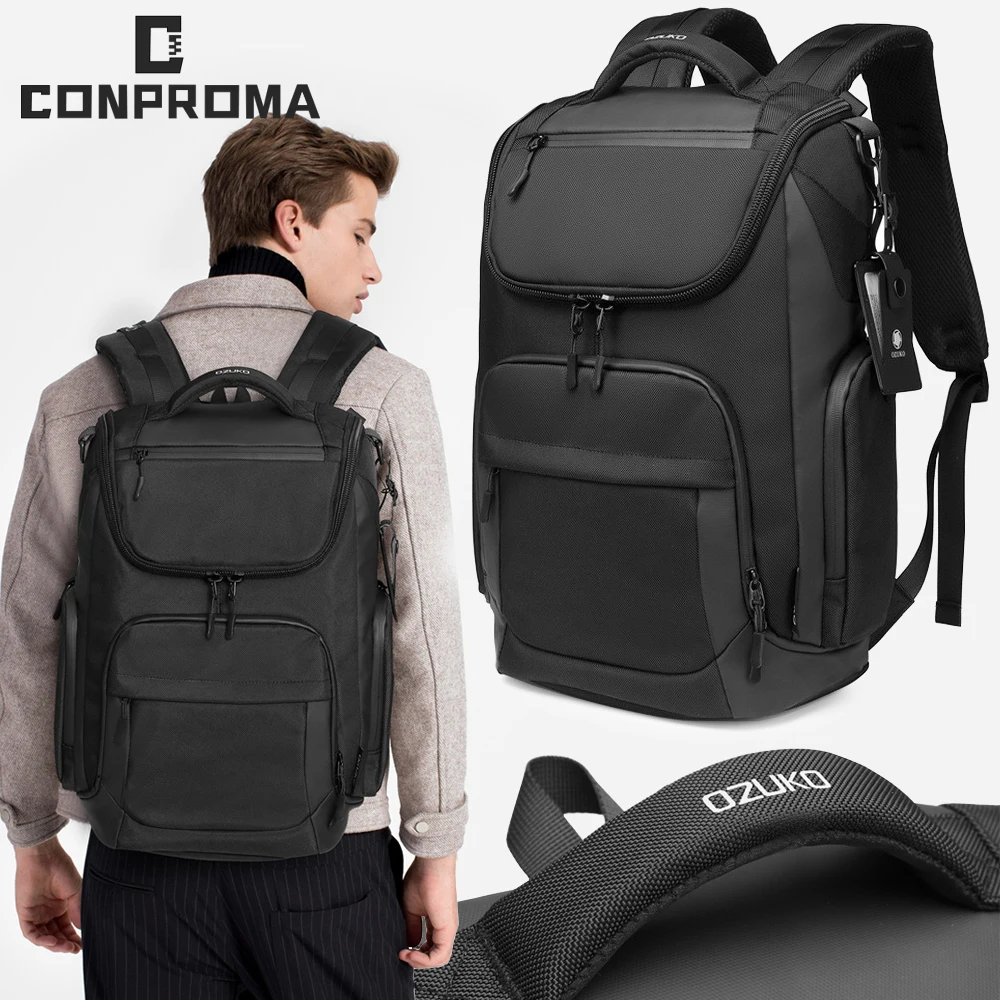 

Laptop Bag 16 inch Business Backpack USB Charging Sport Leisure Outdoor Travel Multifunction Large Capacity Waterproof Schoolbag