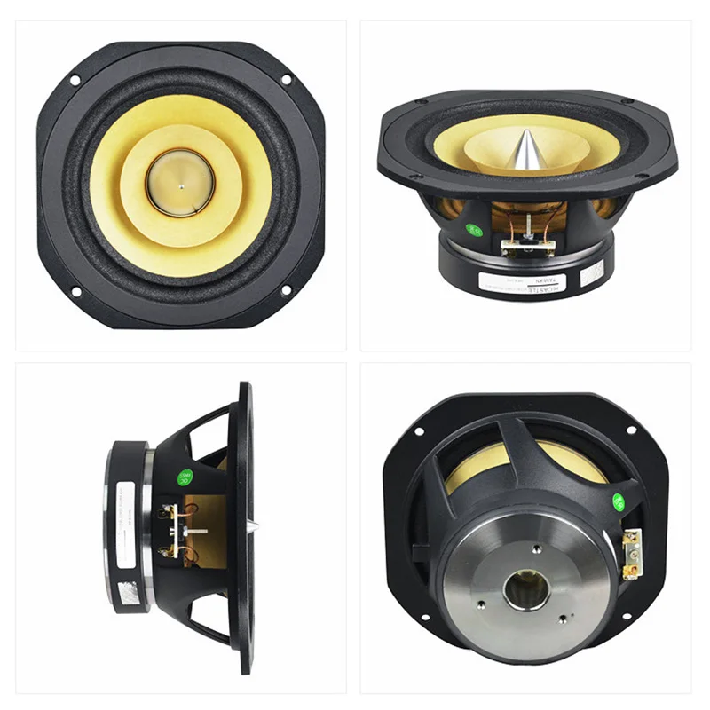 6.5인치 오디오파일 하이파이 풀레인지 스피커 90W 하이엔드 DIY 오디오 드라이버 고감도 알루미늄 위상 콘 대형 마그넷