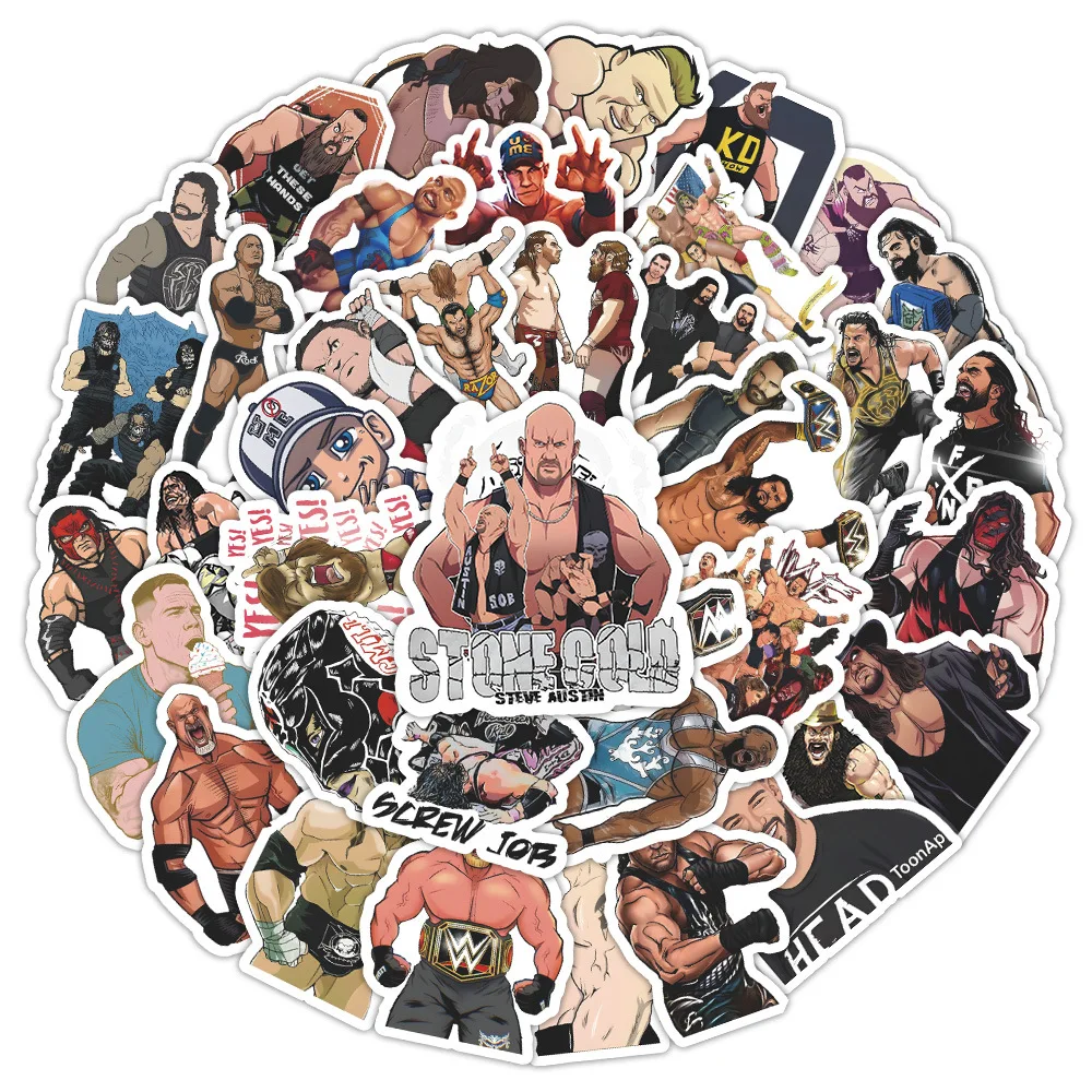 10/30/60 pçs luta livre dos desenhos animados adesivos we graffiti diy  adesivo portátil telefone guitarra carro bicicleta skate decalques  decoração brinquedo - AliExpress, image size:1000x1000