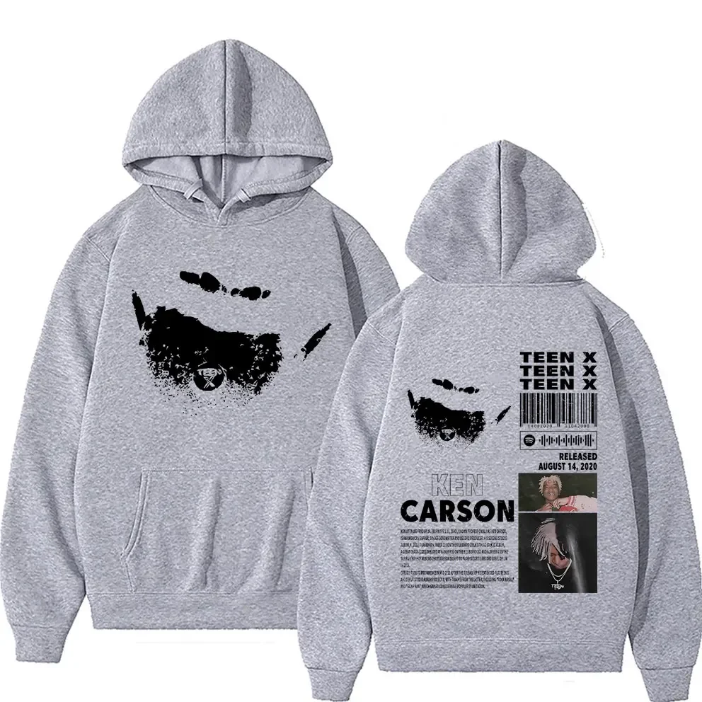 Rapper Ken Carson Teen X Music Album Double Sided Print Hoodie Rap