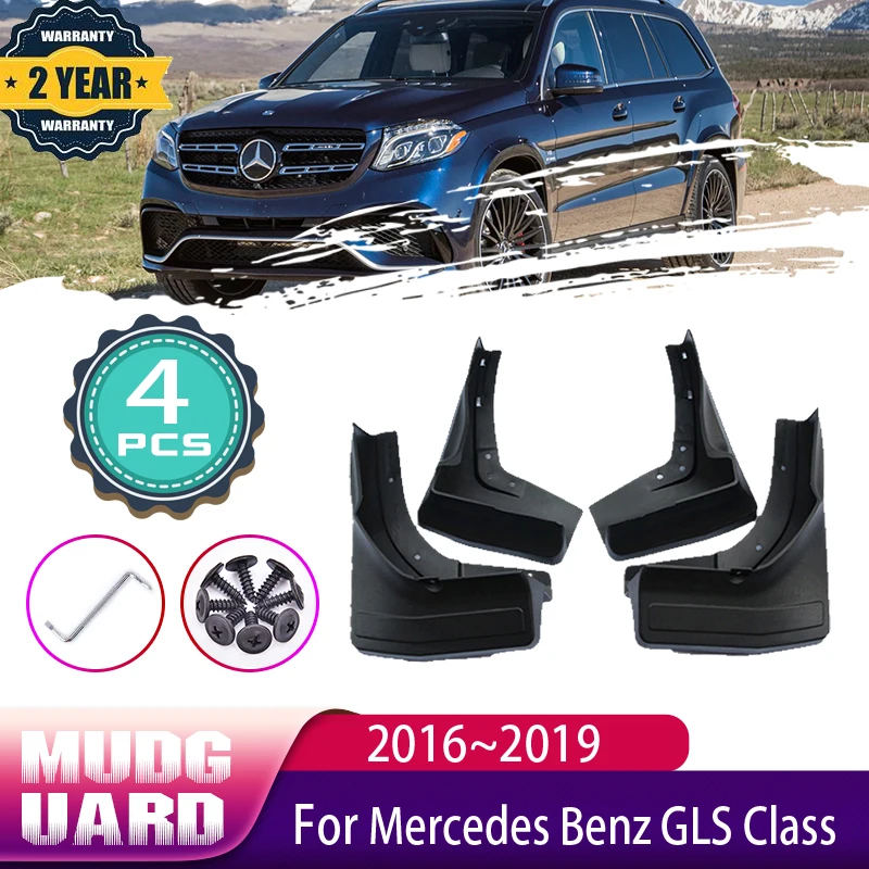 

Car Mud Flaps for Mercedes Benz GLS Class 2016~2019 2017 2018 Mudguard Splash Guards Fender Mudflaps Auto Accessories