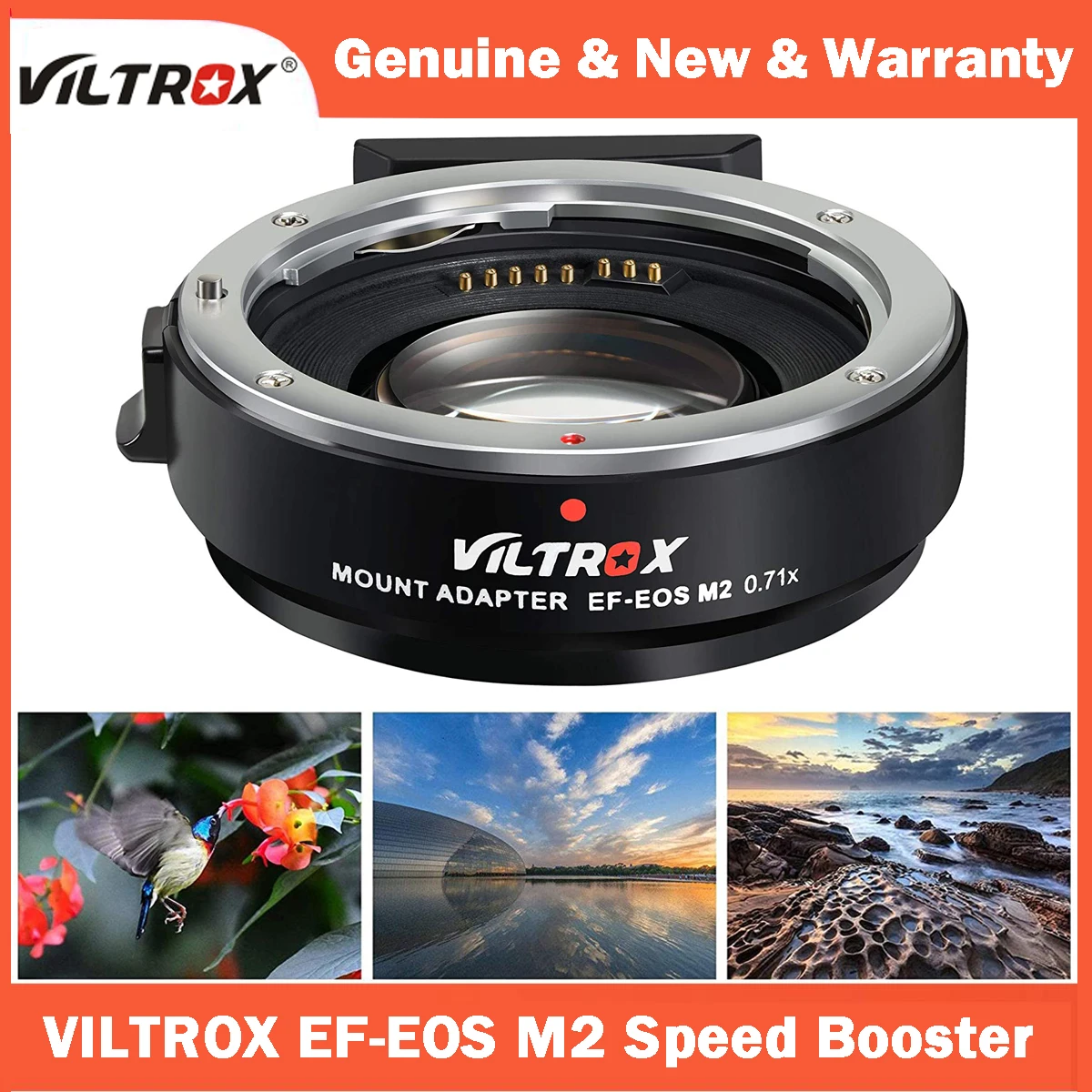 Viltrox EFEOS M2 EFM Lens Adapter 0.71x Focal Reducer Speed Booster