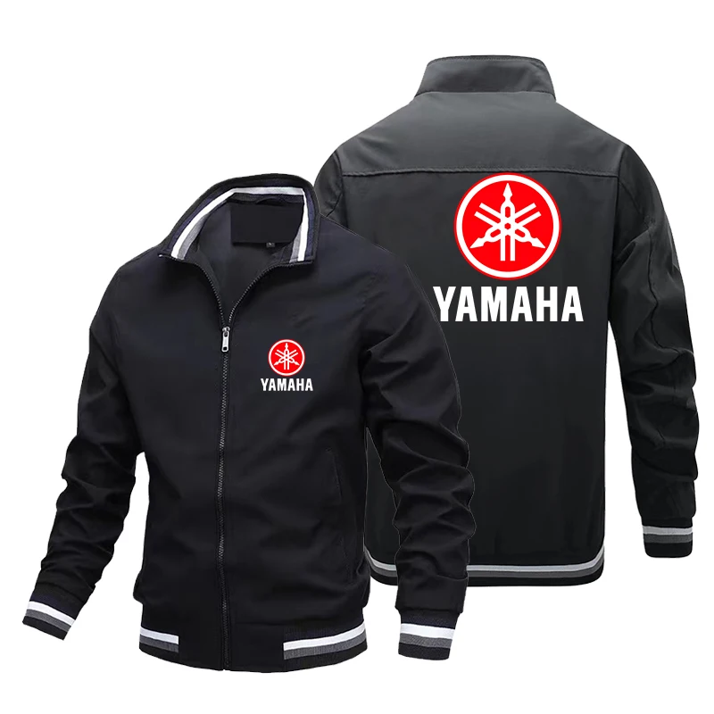 【Best Price Guaranteed】 Yamaha Mens Clothing Motorcycle Jacket Casual Fashion Sportswear Biker Racer Jacket Yamaha Racing Team Custom Jacket Coat S-5XL