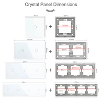 BSEED WIFI Touch Switches Series Wall Smart Light Switches Blue LED Backlight Glass Sensor Screen Tuya APP Switches EU Standard - Image 5