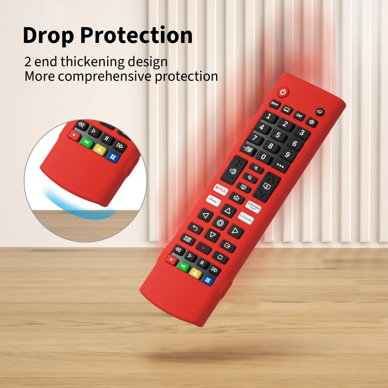 For LG AKB76040302 LG AKB75375604 Remote Control Case Soft Silicone Protective Cover Compatible Replacement Accessories 3
