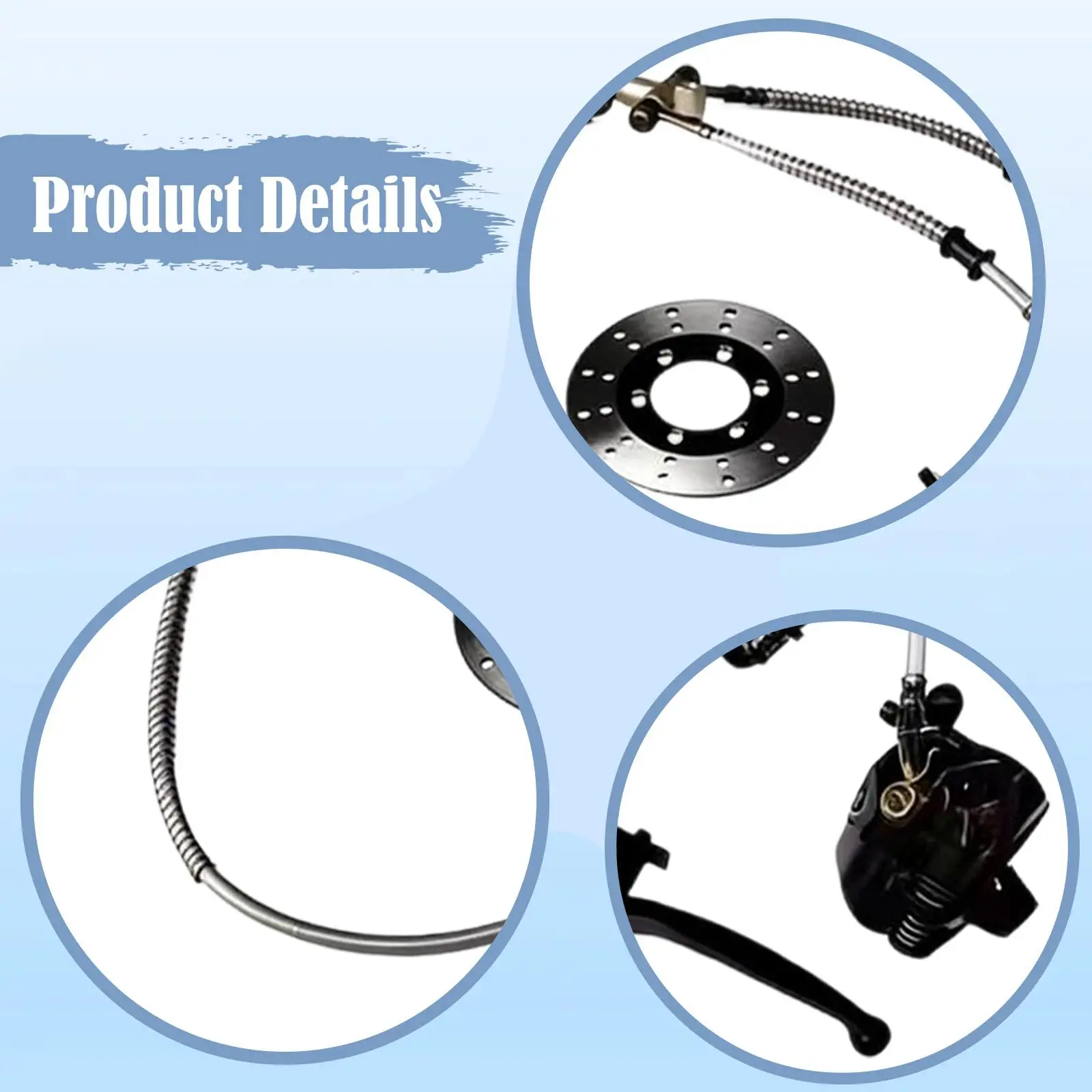 고카트 브레이크 키트 130mm 브레이크 디스크 유압식 프론트 캘리퍼 ATV UTV 쿼드 4륜차 액세서리