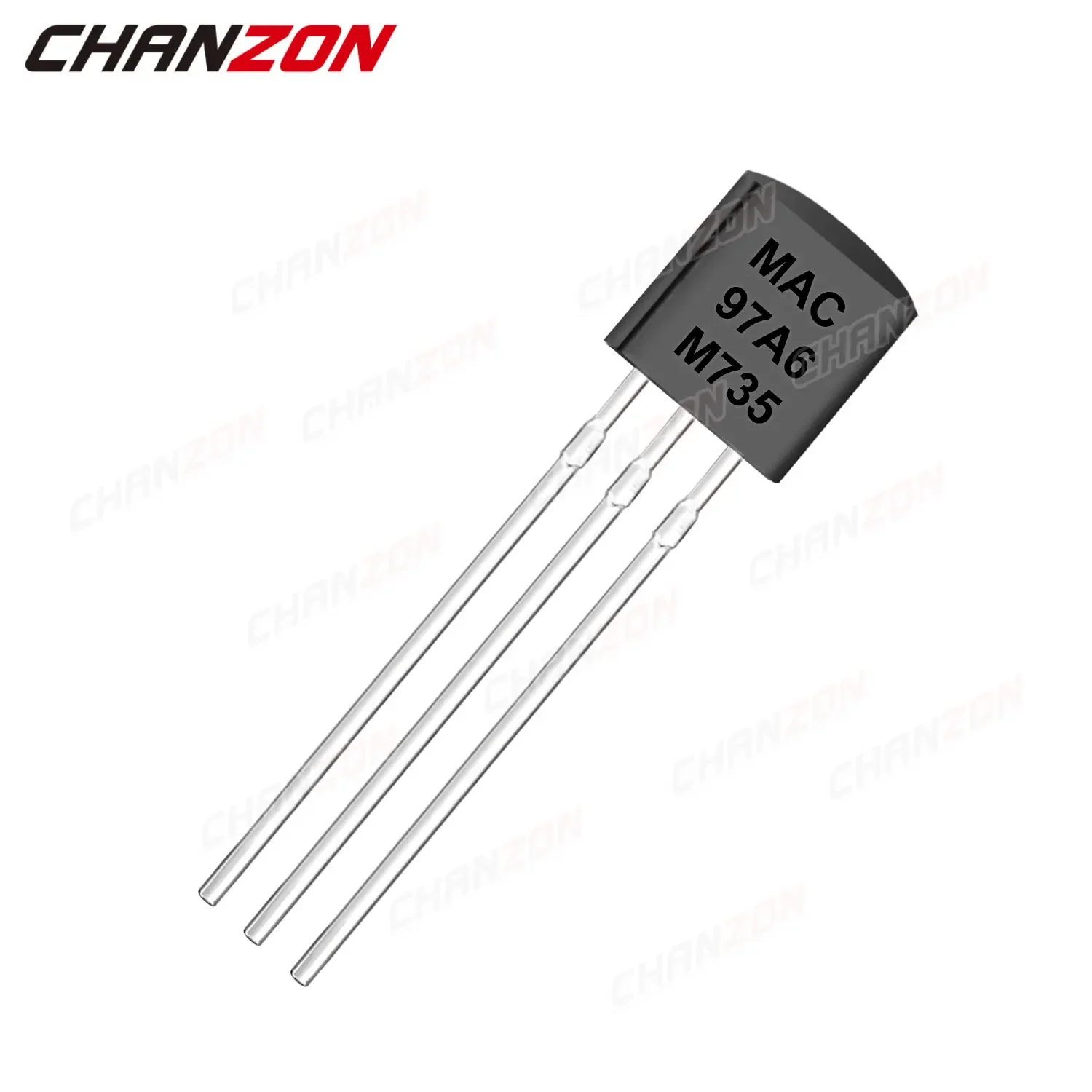 50Pcs MAC97A6 ZU-92 Triac SCR Transistor Bipolar Junction BJT Silizium Thyristor Triode Rohr Fets DIP 1A 400V Integrierte Schaltungen – Detail 2