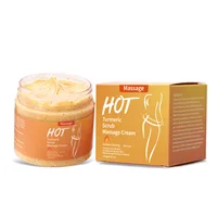 Crème de Massage au curcuma, gommage à la vague de chaleur, transpiration, sport, raffermissement de la peau, 120g 3