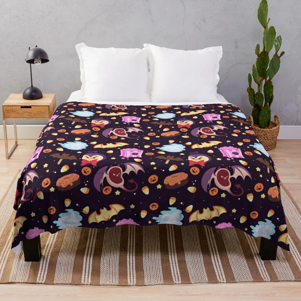 

Spooky Foods Throw Blanket Luxury Designer Cute Plaid Hairys Decorative Throw Blankets