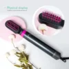 Professional One Step 4 in 1 Cold Hot Blast Button Ionic Hair Brush Dryer Negative Ion Salon Hot Air Brush 5