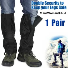 

A Pair Adult Child Outdoor Hiking Boot Gaiter Waterproof Snow Leg Legging Cover Hunting Unisex Leg Cover Climbing Warm Equipment