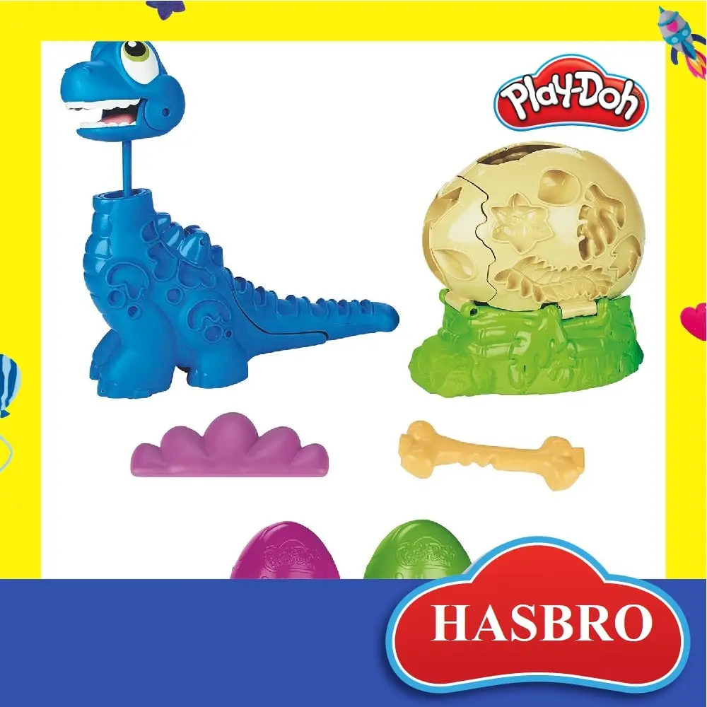 Set game for modeling Play-Doh Dinosaur F15035L0 Slime Antistress Plasticine Training Hobbies Kids Games Toys Toy children Goods creative work