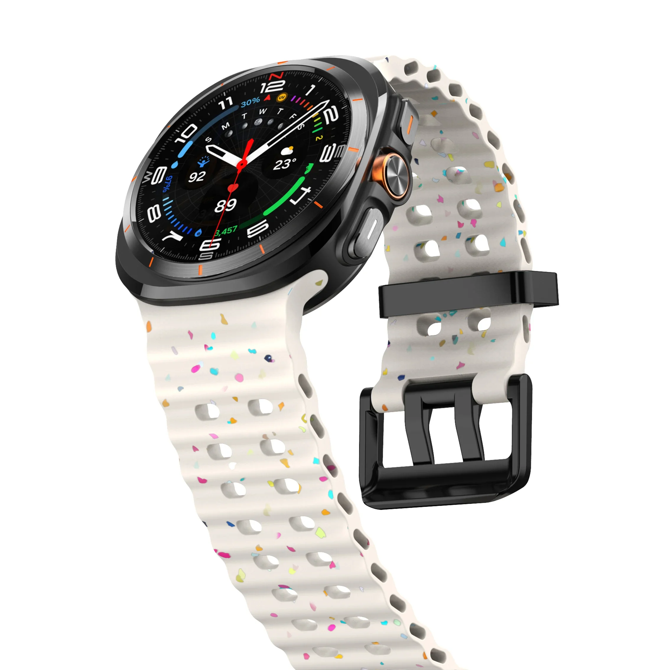 Luminous Silicone Strap Bracelet for Smartwatches - Universal Fit for Men and Women