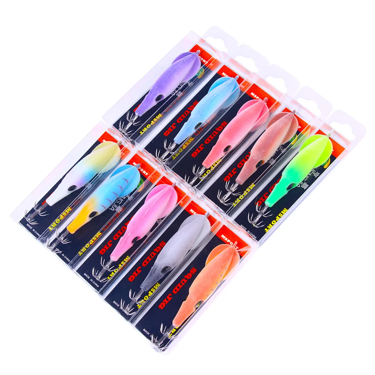 HENGJIA 9 cm 6 g Angelköder Tintenfisch Jig Haken Garnelenköder Jigs Simulation Oktopus Köder Hecht Karpfen Bass Pesca FishingTackle Calama – Detail 3