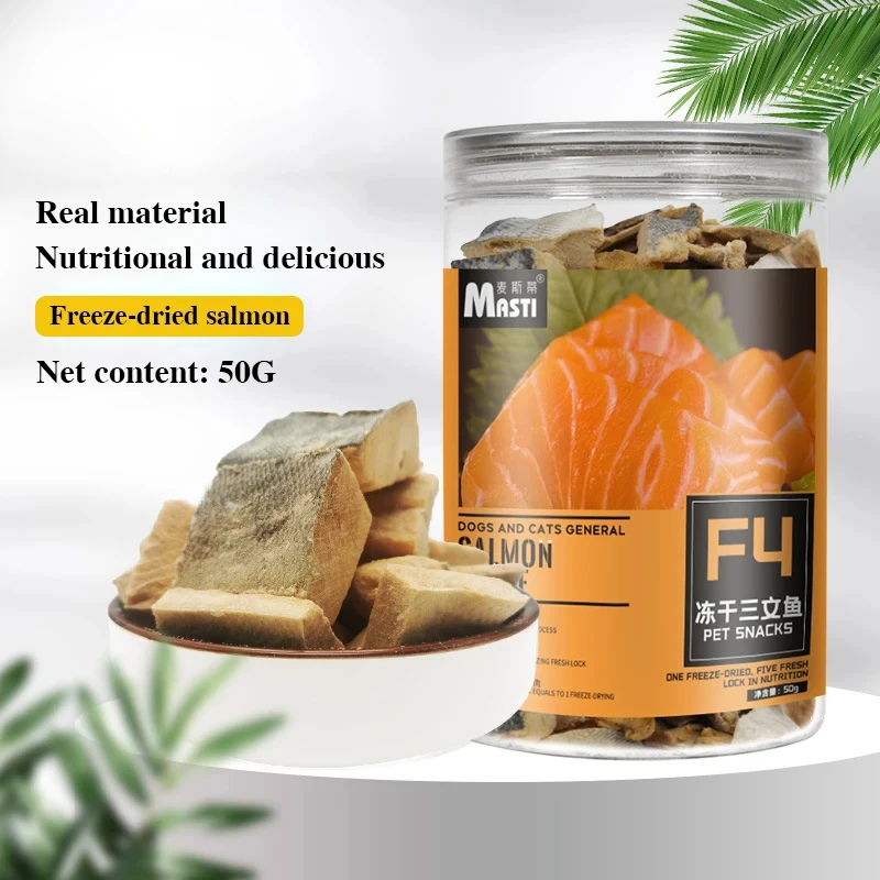 Cat Snacks Max Chicken Pet Freeze-dried Snacks Salmon Egg Yolk Dog Cat Freeze-dried