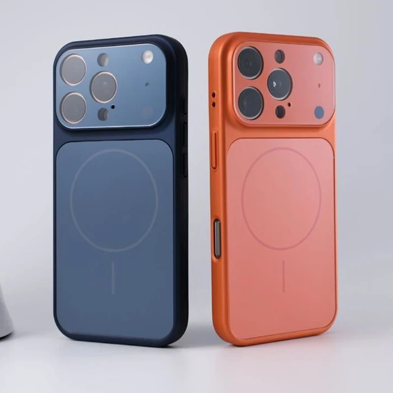 Luxury Plating Matte Glass Camera Protect Phone Case For Iphone 17 16 
