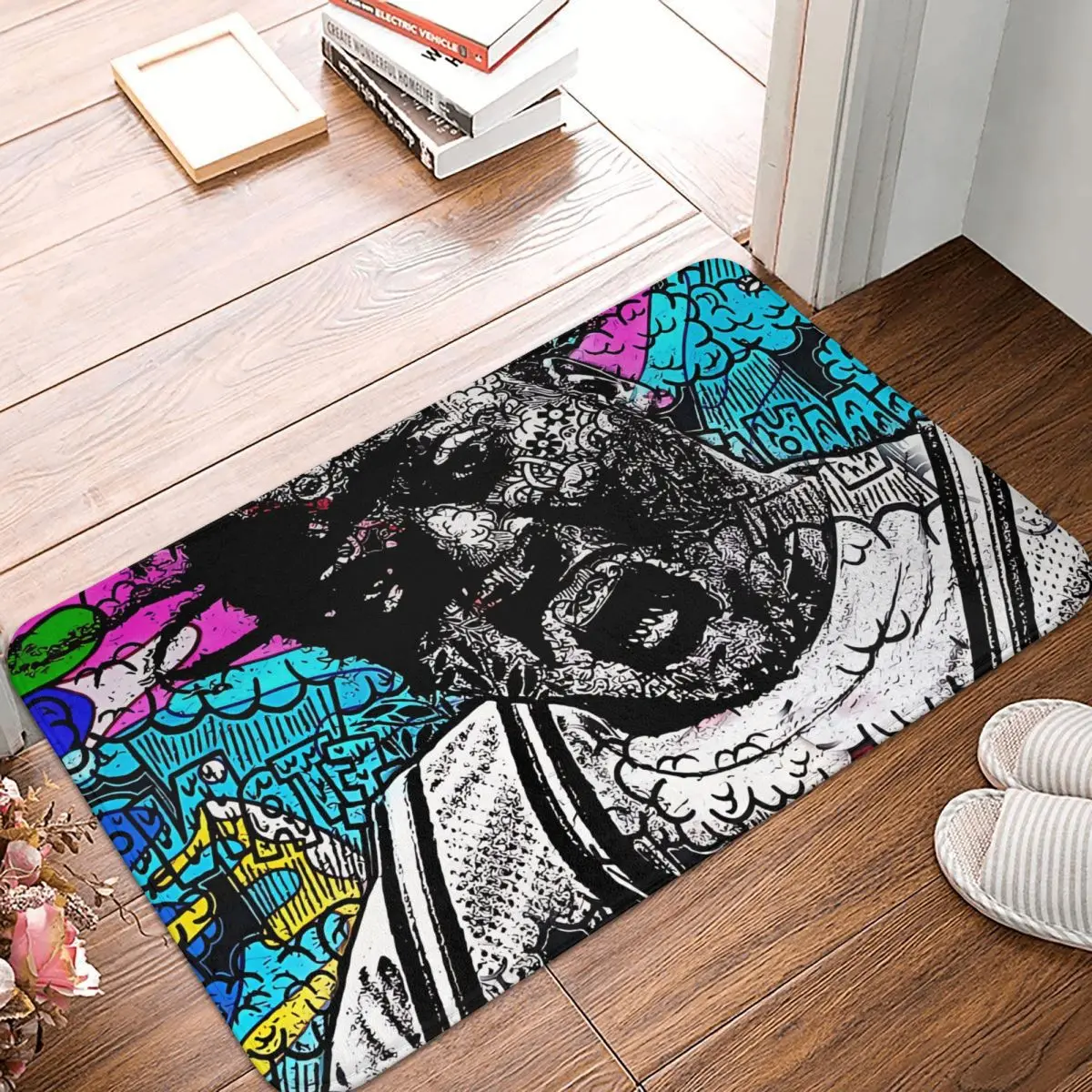 

Противоскользящий ковер для ванной в стиле хип-хоп, коврик для грязной гостиной, домашний декоративный коврик