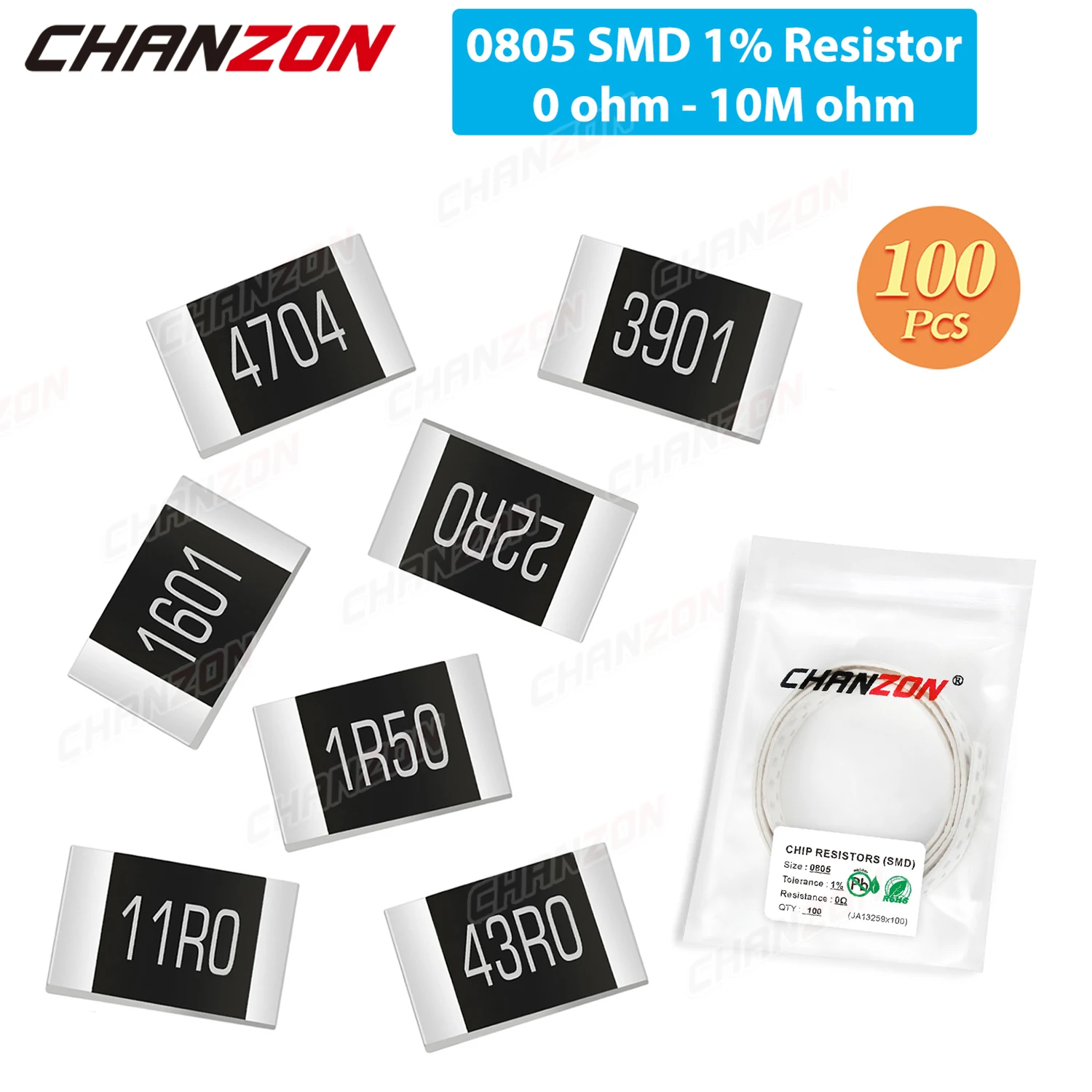 183 werte 100Pcs 0805 1% 0 - 10MR SMD Widerstände Hohe Präzision Film Chip  Fixed 1K 2K 4,7 K 10K 100K 160K 220K 300K 330 470 Ohm - AliExpress