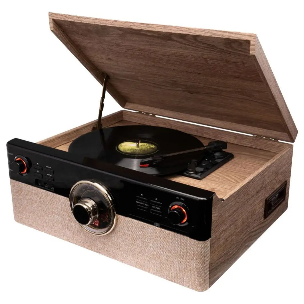 

Record player nostalgic sound retention mechatronic record player USB/CD tape radio FM/AM Bluetooth
