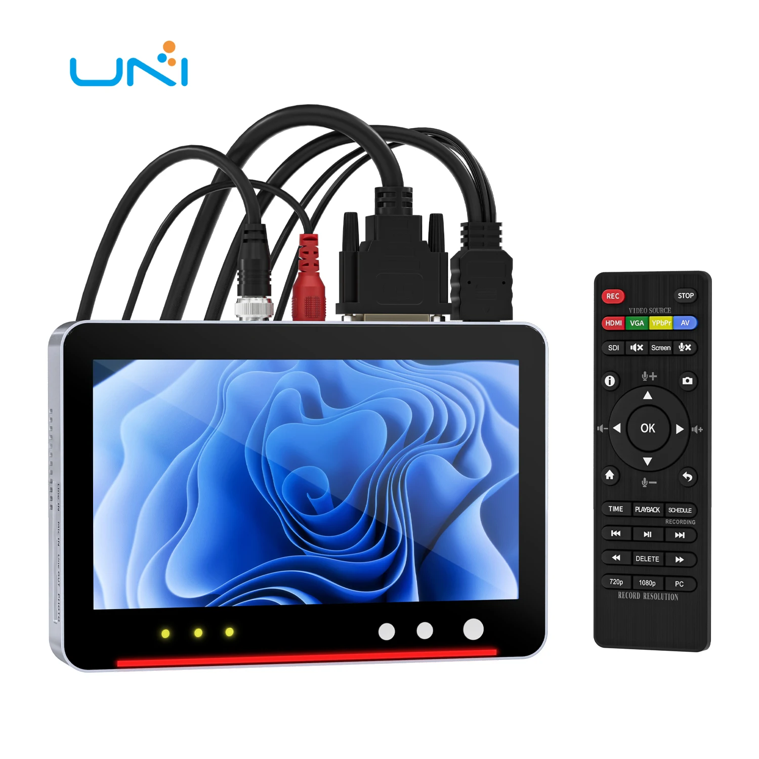 

Portable SSD Device StandAlone Endoscope Camera RCA HDMI VGA YPbPr Analog remote Screen SDI Capture Box VHS DVI Video Recorder