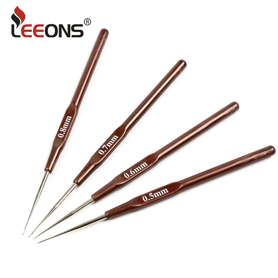 Bamboo/Plastic Crochet Hook Needles Hair Weaving For Braiding Dreadlocks Twist Hair,crochet hooks hair extensions tool