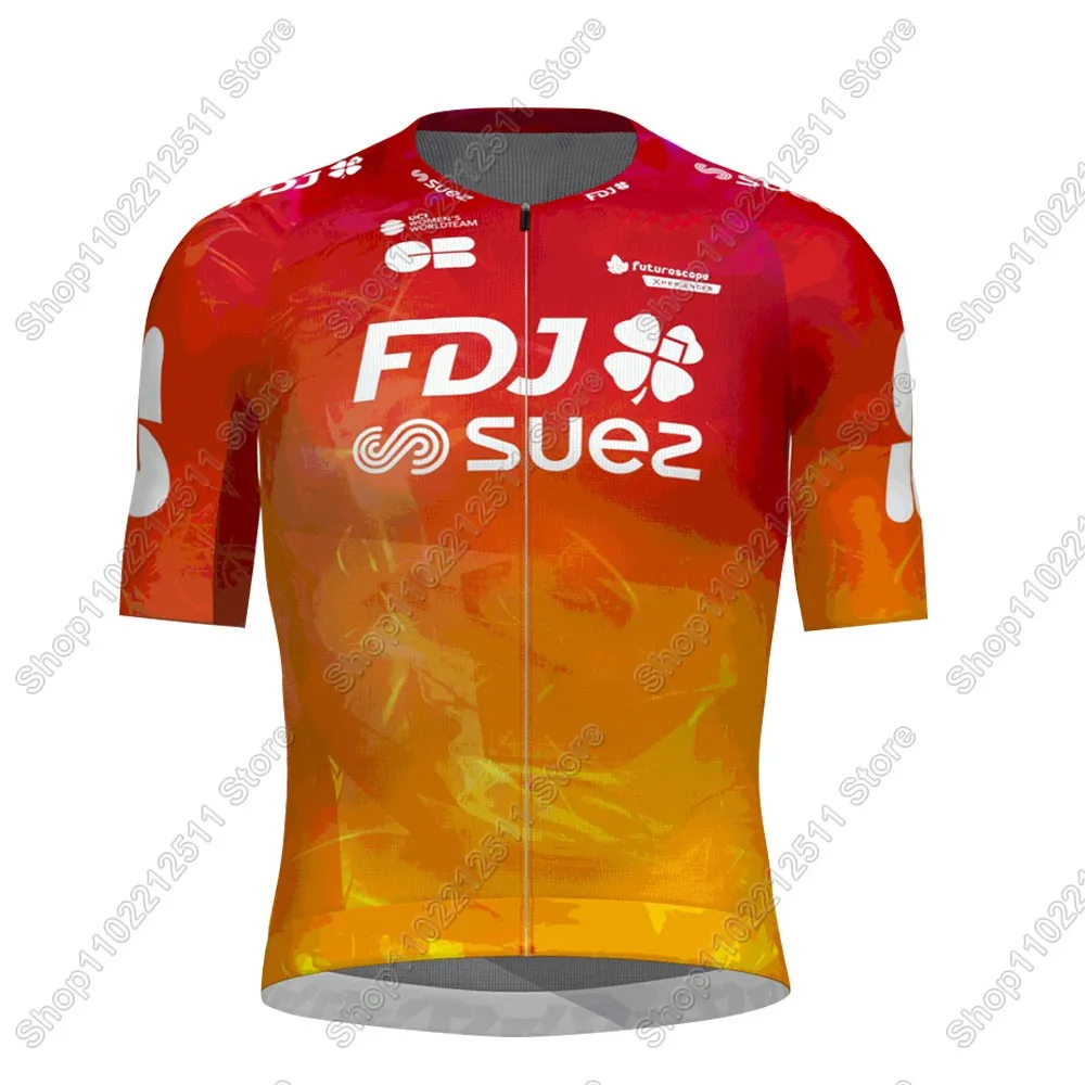FDJ Suze Team Cycling Jersey Set Women Bicycle Clothing Road Bike Shirts Suit Bicycle Bib Shorts MTB